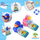 Anggiko 60 Pack Cruise Rubber Duck Kits Includes 20 Pcs Rubber Cruise Ducks, 20 Pcs Tags And 20 Pcs Rubber Bands, Cruise Ships H