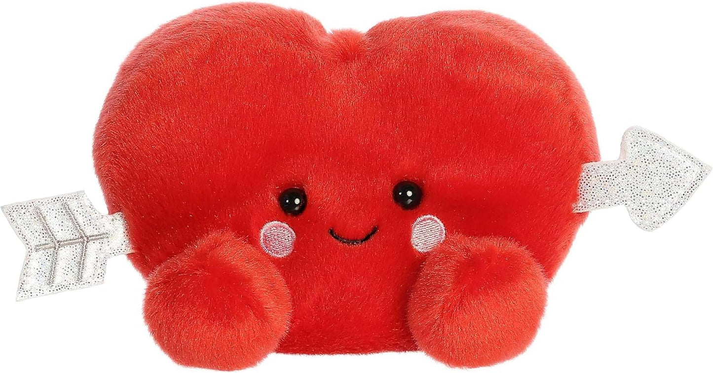 Aurora Palm Pals Valentine Heart 5'' Plush 2 Piece Bundle, Be Mine And Paolo Cupid