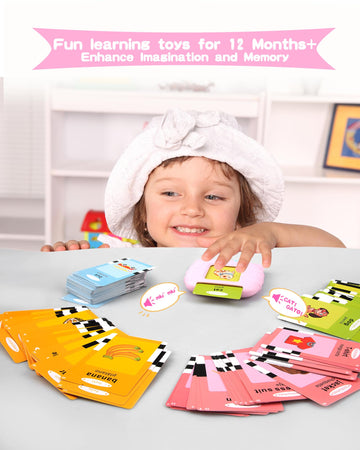 385 Words Spanish & English Talking Flash Cards For Toddlers 2-4 Years Old, Autism Toys, Speech Therapy Toys, Educational Learni