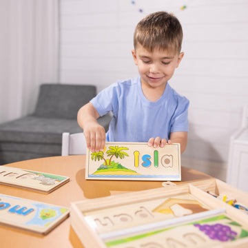 Melissa & Doug Spanish See & Spell Educational Language Learning Toy - Fsc Certified