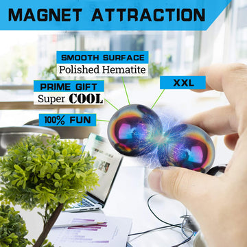 Cool 1.26 Inch Jumbo Magnets Balls Fidget Toys For Adults, Large Fidget Mangetic Sphere With Case For Office Desk Decorations, F