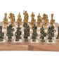 Skywalk Hand Crafted Roman Brass Chess Set With Wooden Board