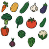 Rufastories Vegetable Fridge Magnets For Kids - 14 Pieces Strong, Waterproof, Durable Veggie Magnets For Refrigerator, Almirah, 