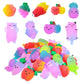 20 Pack Random Delivery Gradient Color Series Mochi Squishy,Kids Birthday Gift,Party Favors,Classroom Prizes,Goody Bag Stuffers