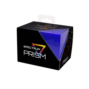 Bcw Spectrum Prism Deck Case - Cobalt Blue | Secure Snap Closure Card Deck Case | Fits 100 Double-Sleeved Cards | Trading Card D