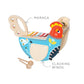 Manhattan Toy Musical Chicken Instrument for Toddlers - Xylophone, Drumsticks, Cymbal, Maraca - Blue - One Size - Model 216570