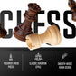 Chess Set Magnetic - enhanced Wooden Board Game with a Portable Wood Case and SeStorage for Pieces  Set for Kids and mature-themeds (Beech Wood) - Chess protective coveringy