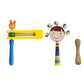 Wooden Baby Rattle & Musical Bell Toy Set | Colorful Handheld Sound Shaker For Infants & Toddlers | Early Learning Sensory Devel