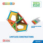 Geomag Magnetic Toys | Magnets for Kids | STEM-endorsed Educational Building Set | 100% Recycled Plastic Supercolor Panels | Sto