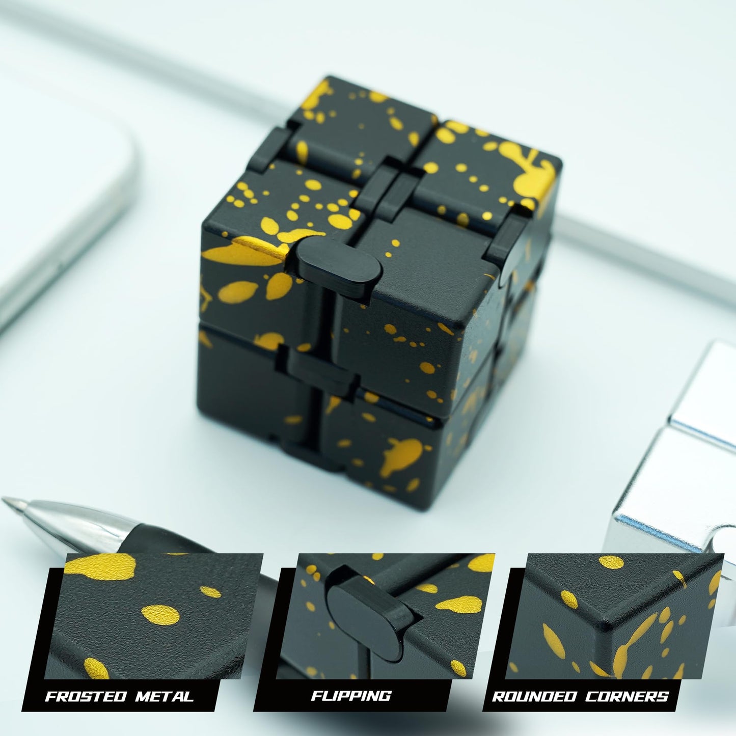 Dolasev Fidget Infinity Cube, Quite Fidget Toys Anxiety Relife Items Fidgets For Adults, Fidget Sensory Toys For Teens Kids, Cla