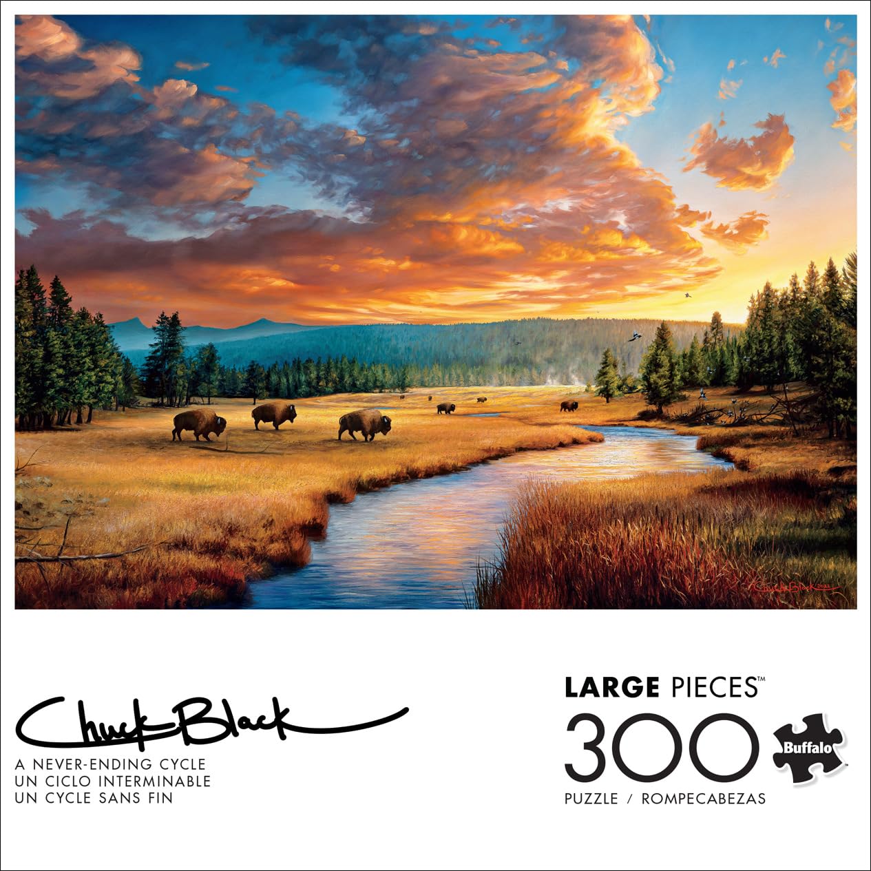 Buffalo Games - Charles Black - A Never-Ending Cycle - 300 Piece Jigsaw Puzzle For Adults -Challenging Puzzle Perfect For Game N
