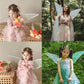 Funsveta Women Girls Berry Rattans Crown Butterfly Wings With Elf Ears Dress Up Halloween Cosplay Photo Prop Accessories (White