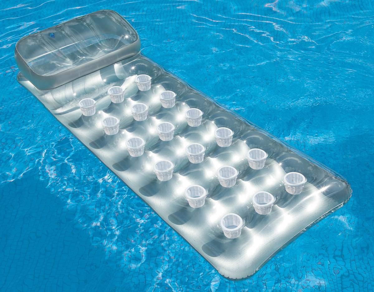 Intex 18-Pocket Mattress Suntanner Pool Lounger W/Headrest (3 Pack) | 58894Ep