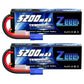Zeee 2S 5200mAh 7.4V 50C Lipo Battery Hard Case Lipos with EC5 Plug for 1/8 1/10 RC Vehicles Car Slash RC Buggy Truggy RC Hobby(