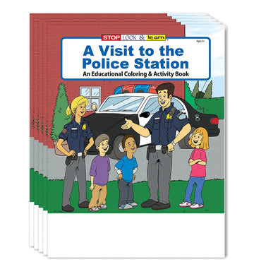 ZOCO - Police Coloring Books for Kids (50 Bulk Pack, Without Crayons) - Games, Puzzles, Activities - Officer Handouts for Kids