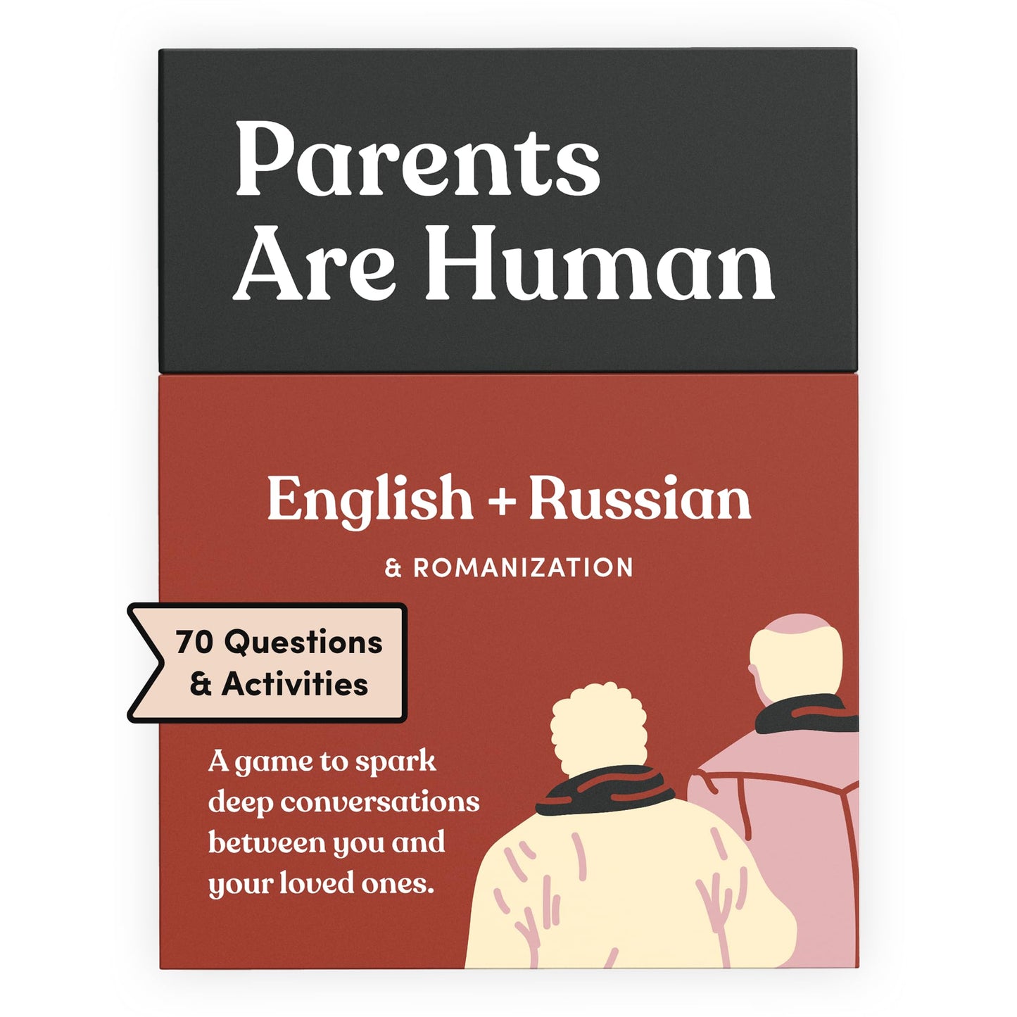 Parents Are Human Bilingual Conversation Cards, English + Russian