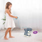 YH YUHUNG Remote Control Walking and Barking Dog Toy, 8 Inch, Blue, Model No. 003, Polyester, Perfect for Kids and Electronic Pets