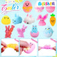 48 Pack Easter Egg Fillers,Easter Basket Stuffers With Assorted Easter Squishies And Stampers,Easter Party Favors,Easter Egg Hun