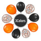 Paready Black Orange Balloons, 30Pcs Halloween Party Balloons 12 Inch Orange Black Confetti Balloons Matte Halloween Latex Ballo