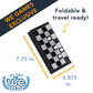 We Games Travel Magnetic Checkers Set - 8 Inch Travel Games For Adults, Magnetic Travel Games, Checkers Board Game, Pocket Games For Vacation, Portable Travel Size Games
