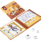 Magnetic Hangman Board Game for Kids Ages 4-10 - Reusable Travel Toys with - Airplane Educational Road Trip Essentials Screen-Fr