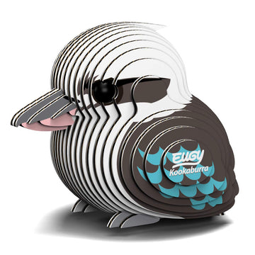 Eugy Kookaburra 3D Puzzle, 27 Piece Eco-Friendly Educational Toy Puzzles For Boys, Girls & Kids Ages 6+
