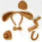 Jmkcoz 6 Pieces Puppy Dog Ears Headband Bowtie Tail For Easter Party Halloween Party Christmas Costume