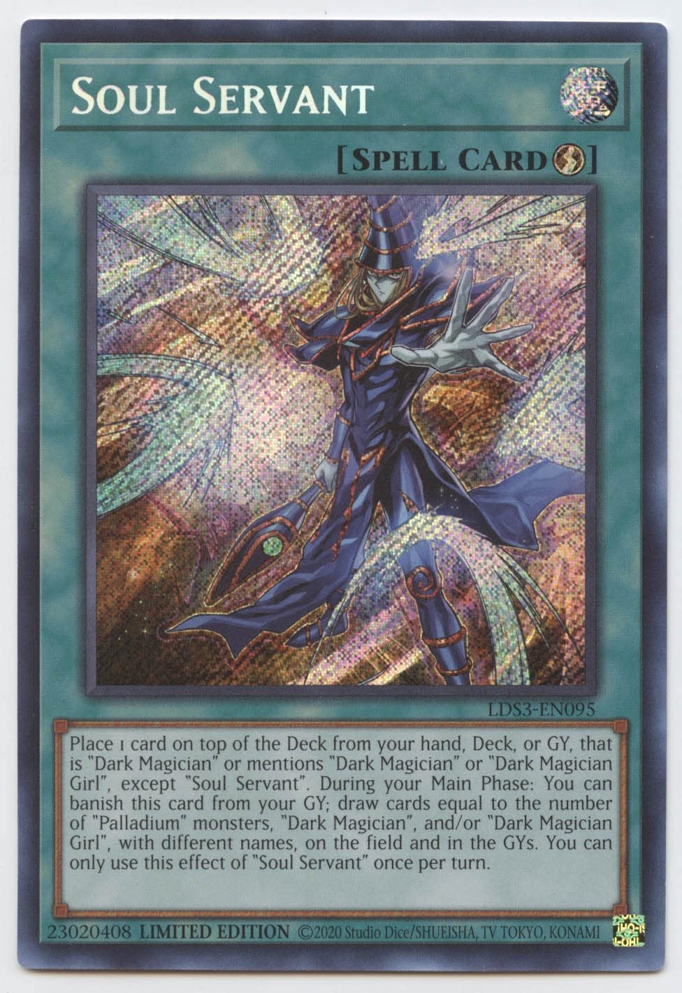 Yu-Gi-Oh! Soul Servant - Lds3-En095 - Secret Rare - 1St Edition