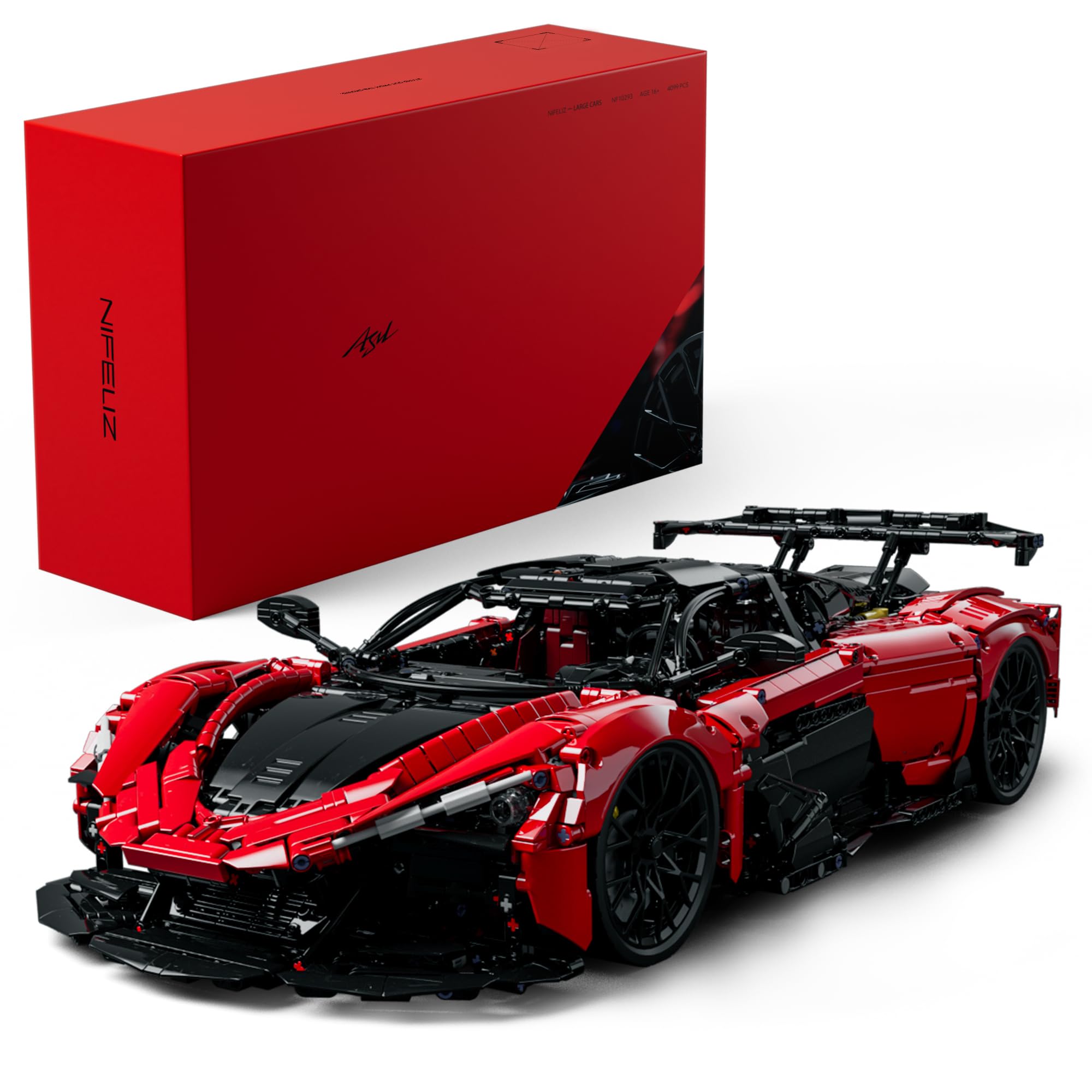 Nifeliz ASIL Sports Car Building Set, 1:8 Scale Advanced