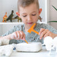 ibasenice 3 Sets Dinosaur Dig Tools Kit for Dino Fossils Educational Excavation Kits STEM Science with Mini Hammer Chisel Brush