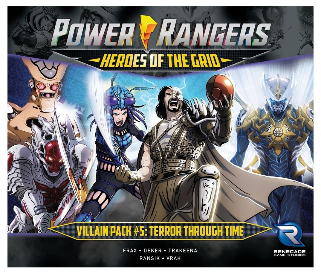Renegade Games Studios Power Rangers Heroes Of The Grid: Villain Pack #5 Terror Through Time Expansion - Rpg Boardgame,Renegade