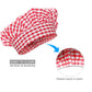 Kids Chef Hat Apron Set, Cute Children Baby Baking Gingham Aprons with Adjustable Neck Strap and Pockets for Boys and girls Cook