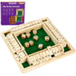 Kiapeak 1-4 Players Shut The Box Dice Game, Traditional Wooden Pub Bar Board Game, Family Classics Tabletop Version Games For Cl