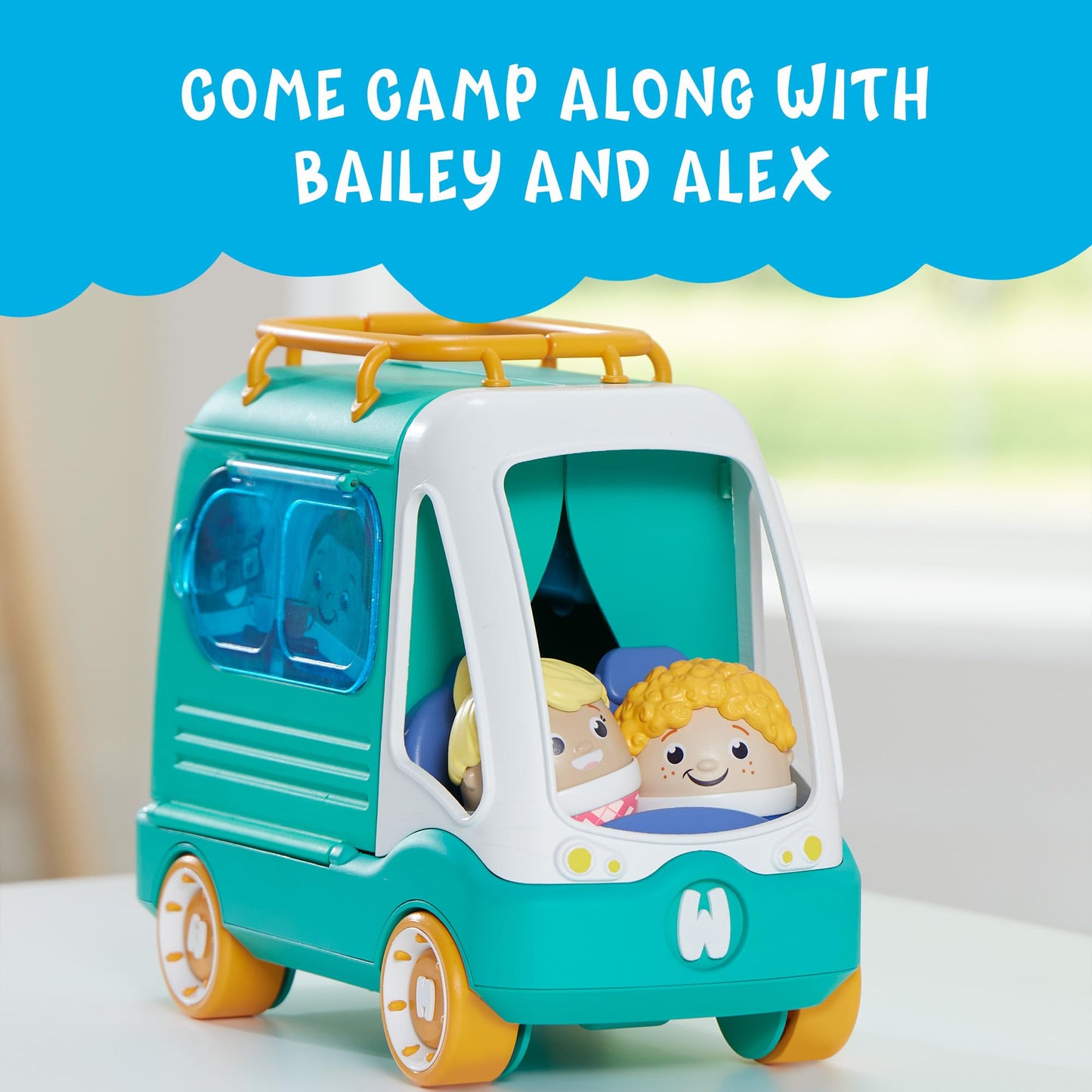Playskool Weebles My Happy Camper - Preschool Toy with Lights & Sounds, Multi-Color, for Toddlers Ages 12 Months and Up, Model 23217