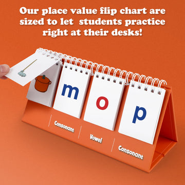 Aizweb Cvc Word Builder,Phonics Games Flash Cards For Preschool Kindergarten Classroom,Montessori Special Education Reading Manipulative Spelling Toy For Learning Activity Teacher School Supplies