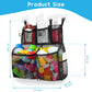 Docmon Bath Toy Storage, 2 Layers Large Capacity Bath Toy Holder For Bathtub, Quick Dry Bath Toy Organizer With Buttom Zipper, B