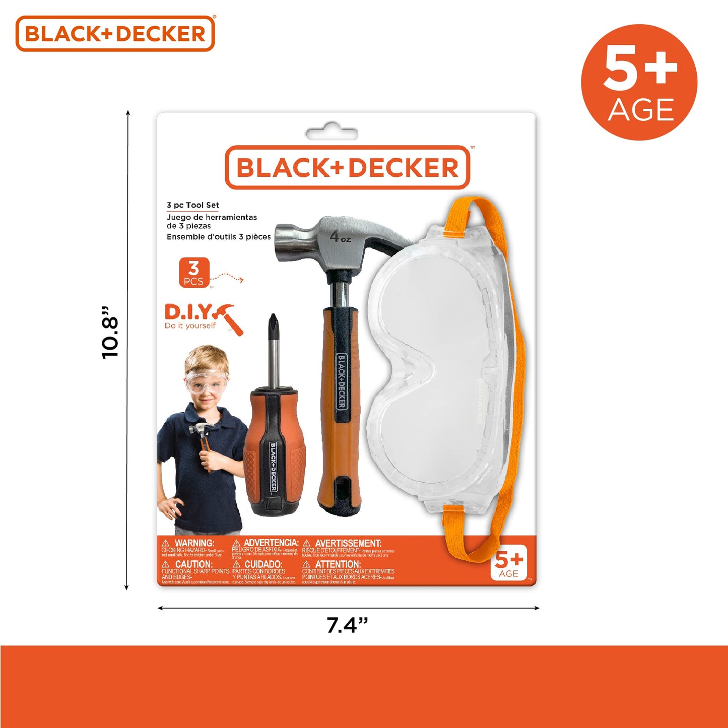 Black & Decker Pretend Play Toolset For Kids, Looks Like The Real Tools