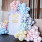 129Pcs Pink Rainbow Balloons Garland Arch Kit Double Stuffed Macaron Pastel Blue Balloons Garland Kit Yellow Balloons For Baby S