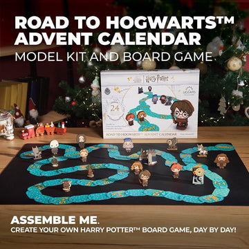 UGEARS Harry Potter Advent Calendar 2025 - 3D Wooden Puzzles, 16 Figurines, 60 Game Board, Multicolor