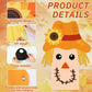 Thanksgiving Scarecrow Door Cover Fall Scarecrow Door Decoration Autumn Harvest Backdrop DIY Scarecrows Banner Backdrop for Home