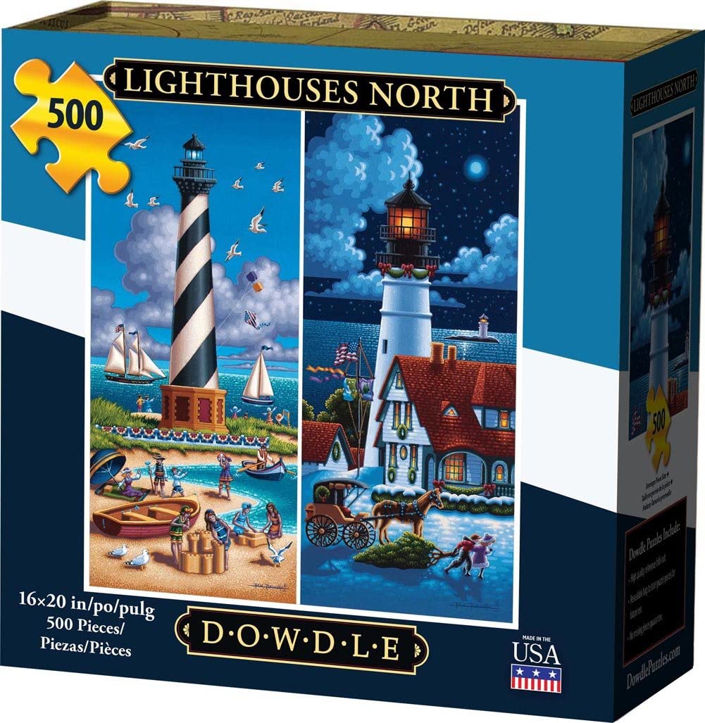 Dowdle Jigsaw Puzzle - Lighthouses North - 500 Piece