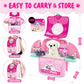 Toy Doctor kit for Toddlers 1-3 3-5, Girl Gifts for Toddlers 2 3 4 5 6 Years Old, Pet Care Pretend Play Doctor Set Toys for Kids