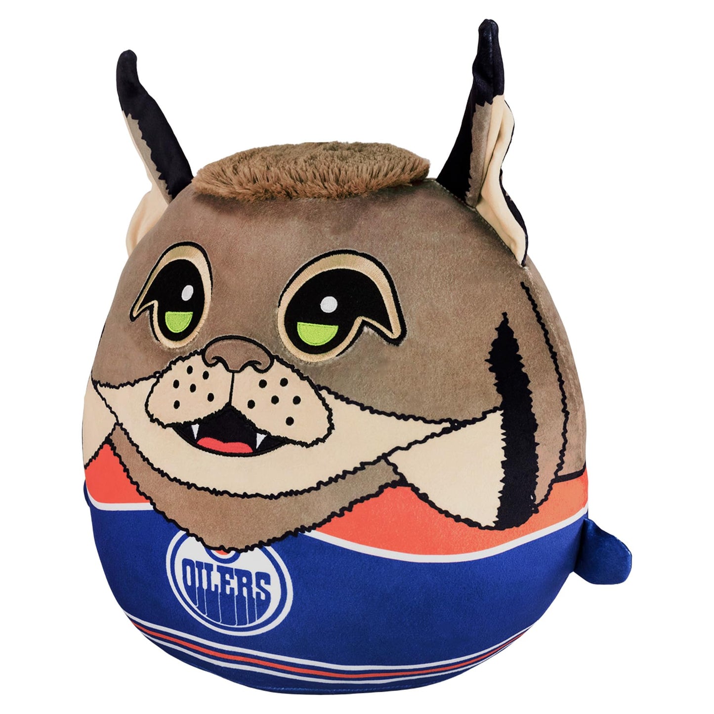 The Sleep Squad Plush Edmonton Oilers Hunter Mascot Kiri Cloud 12" - Official NHL Plush Toy, Crystal Velboa Polyester