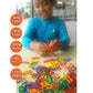 Skoolzy Math Links 120 Pcs - 6 Pk - Plastic Links For Kids Learning - Toy Chain Links - Plastic Links For Kids - Math Manipulative For 3, 4-8 Year