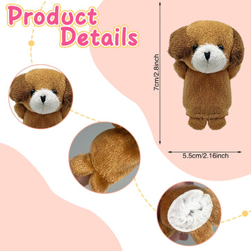 12 PCS Finger Puppets Set Mini Stuffed Animals Finger Puppet for Storytelling Teaching Shows Schools Birthday Party Gift Favor S
