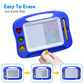 SGILE Magnetic Drawing Board for Kids, Blue, 10"W x 7.1"H, Erasable Doodle Pad with Magnet Pen & Stamps, Educational Travel Toy