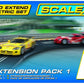 Scalextric C8510 Track Extension Pack - 2X Racing Curves Borders- Barriers, Large, Multi-Colored