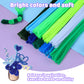 ZLULARY 200 Pcs Pipe Cleaners Bulk, Green Pipe Cleaners, Pipe Cleaners for Crafts, Pipe Cleaners Chenille Stem, Pipe Cleaners Se