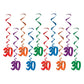 Beistle 30 Whirls 10 Piece, Multicolored