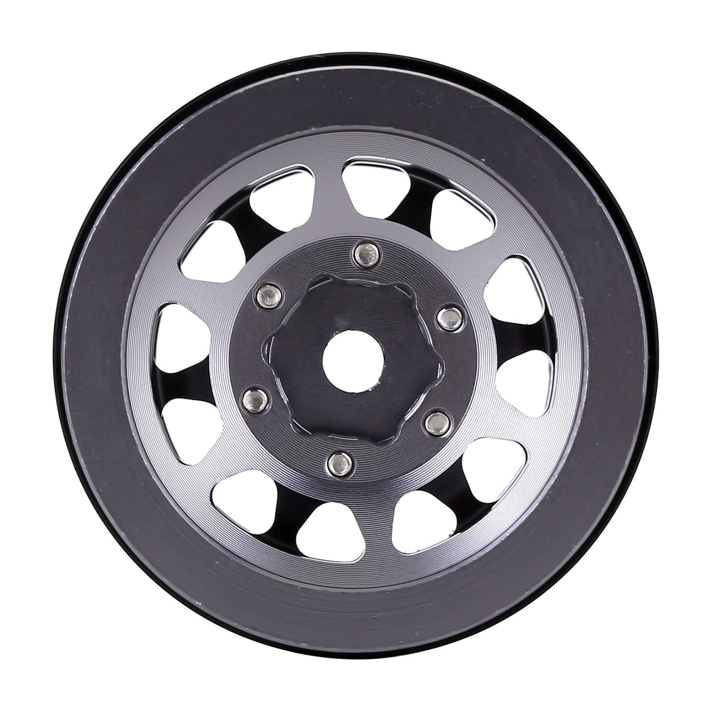 Injora 1.0 Wheel Rims Rc Metal Beadlock Wheels Rims For All 1/24 Scale Axial Scx24 Deadbolt Rc Crawler Car Upgrades Accessories(